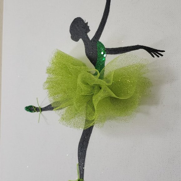 PAINTING Ballet Dancer Ballerina Art Wall Decor on Stretched Canvas HANDMADE - Picture 8 of 8